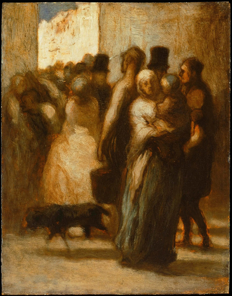 En la calle - Honoré Daumier