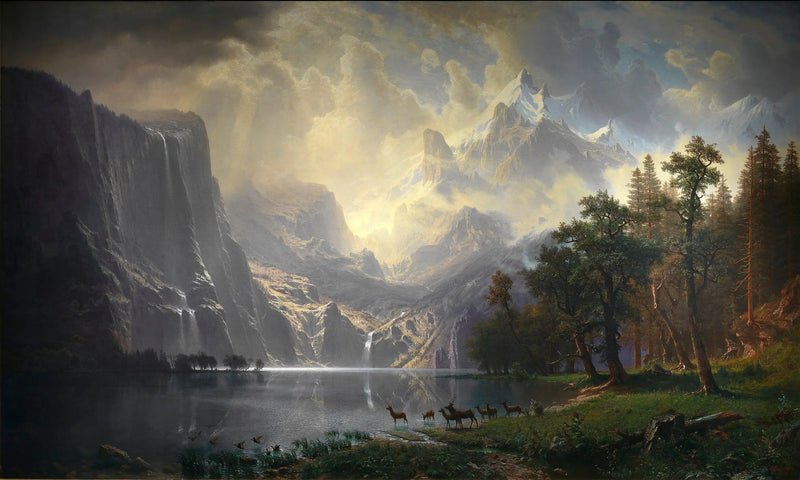 En la Sierra Nevada, en California - Albert Bierstadt