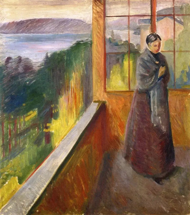 En la veranda - Edvard Munch