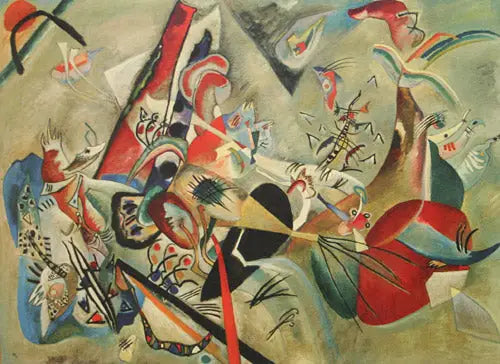 En el gris - Vassily Kandinsky