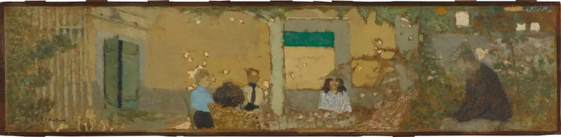 En el jardín en casa de Vallotton - Édouard Vuillard
