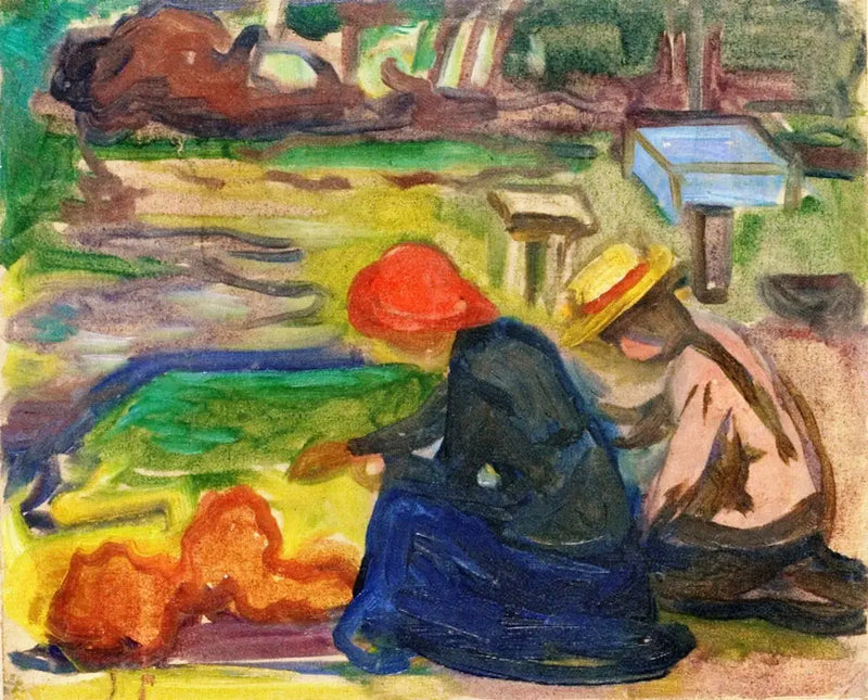 En el jardín - Edvard Munch