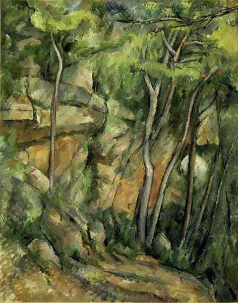 En el parque de Château Noir - Paul Cézanne