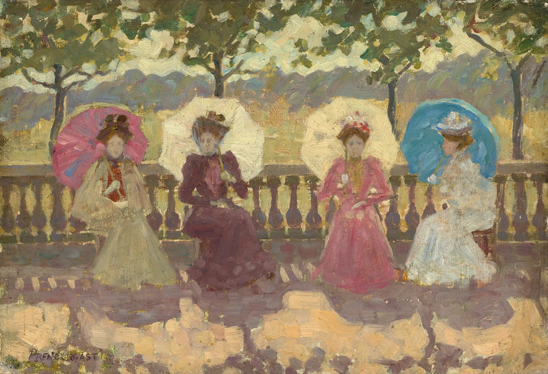 En el parque, París - Maurice Prendergast