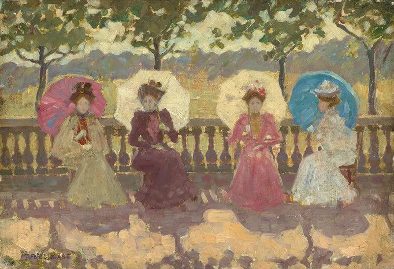 En el parque, París - Maurice Prendergast