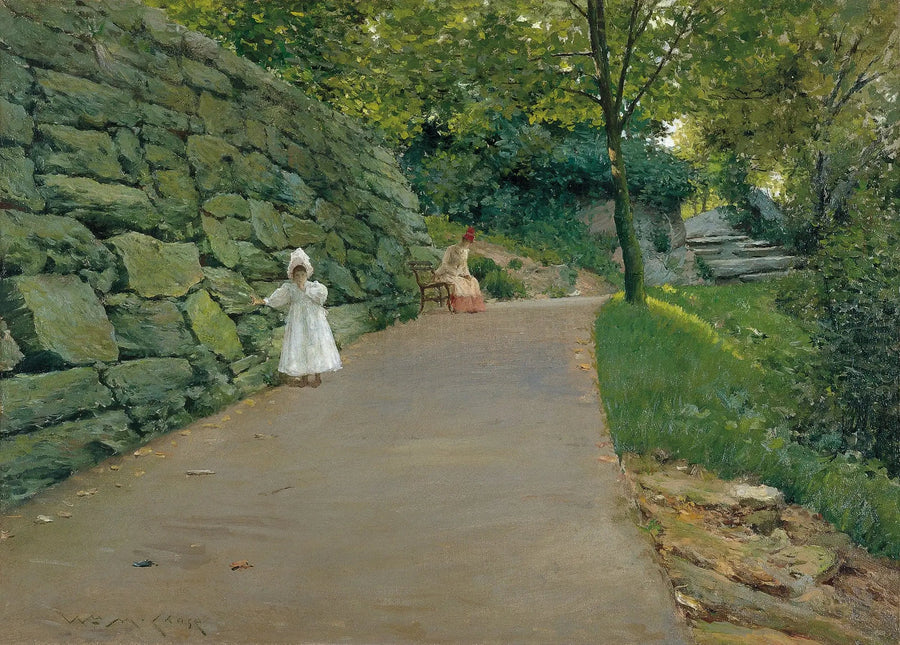 En el parque (un sendero secundario) - William Merritt Chase