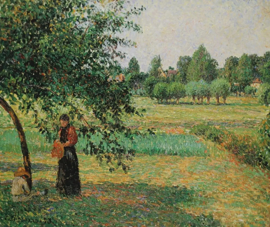 En el prado - Camille Pissarro