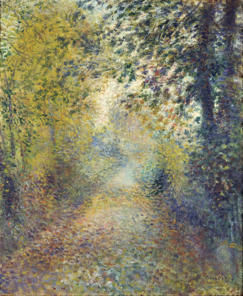 En el bosque - Pierre-Auguste Renoir