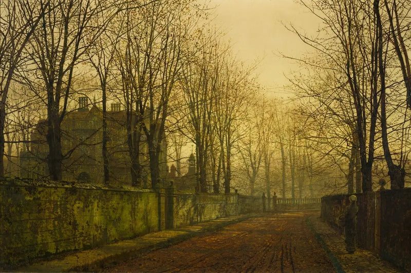 En las brumas doradas del otoño - John Atkinson Grimshaw