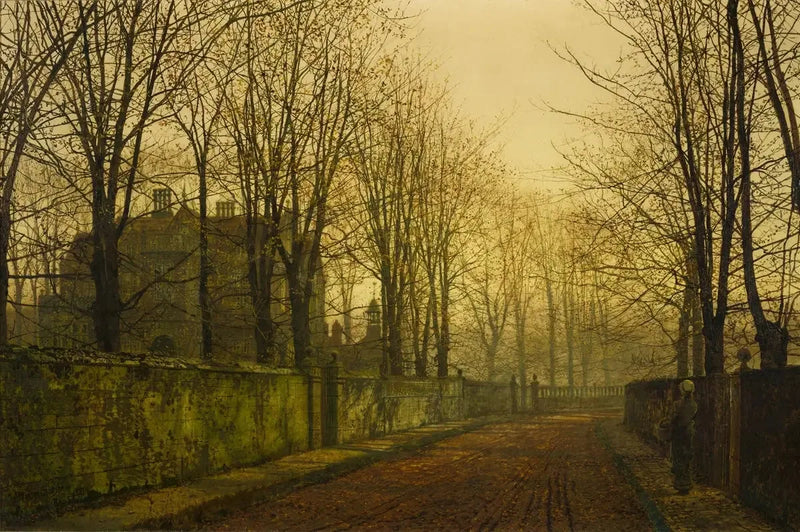 En las brumas doradas del otoño - John Atkinson Grimshaw