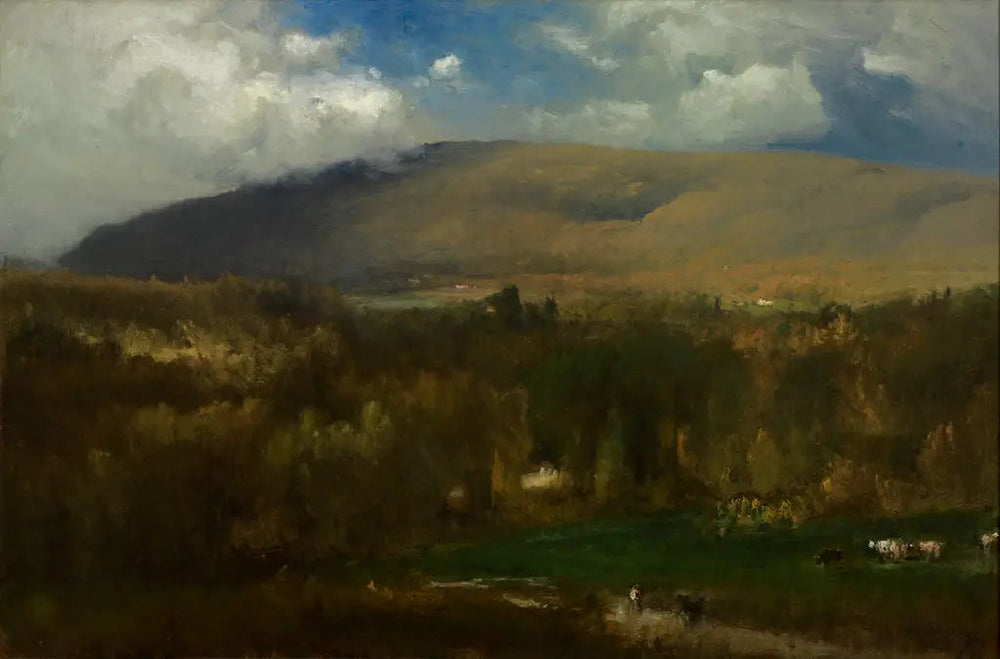 Dans les collines du Berkshire - George Inness image 1 copie peinte à la main à l’huile