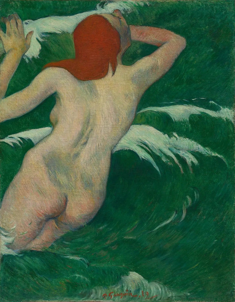 En las olas - Paul Gauguin