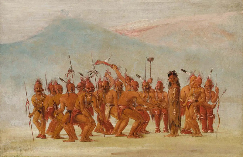 Danza en Berdash - George Catlin