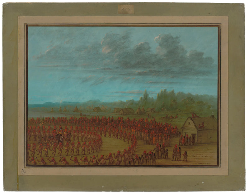 Danza de guerra de los Saukies - George Catlin