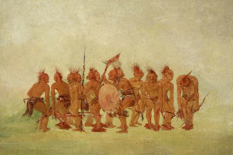 Danza de la mendicidad, Sauk y Fox - George Catlin