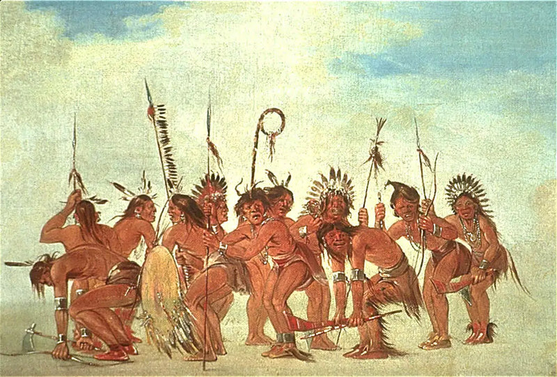 Danza de las Valientes en Fort Snelling - George Catlin
