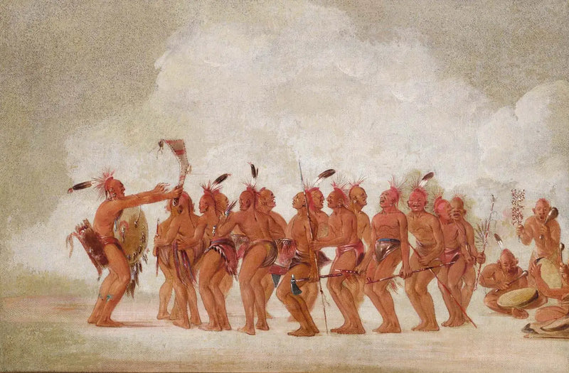 Danza de esclavos, Sac y Renard - George Catlin