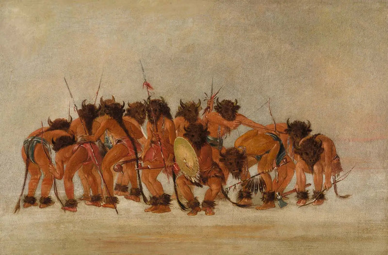 Danza del búfalo, Mandan - George Catlin