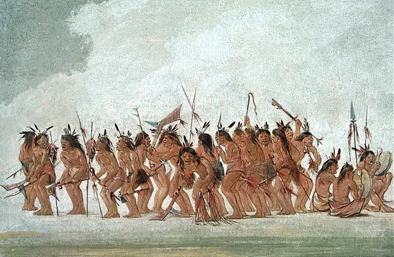 Danza del perro en Fort Snelling - George Catlin