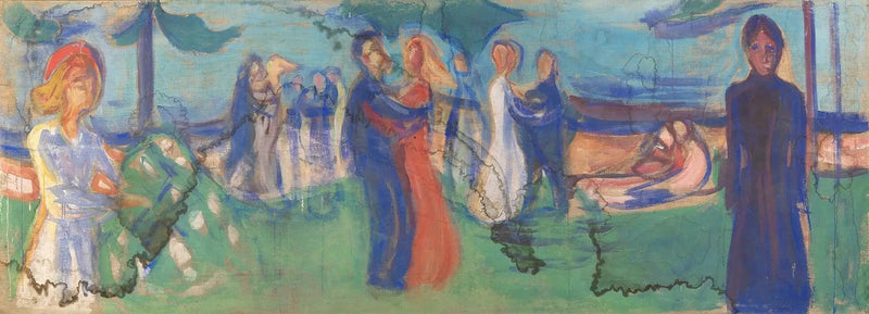 Baile cerca del mar - Edvard Munch