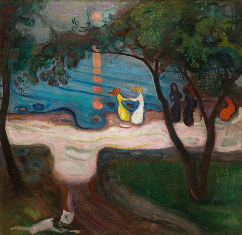 Baile en la playa - Edvard Munch
