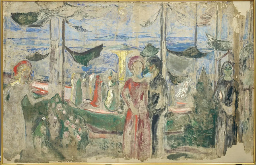 Baile en la playa - Edvard Munch