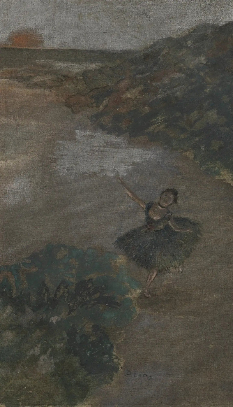 Bailarín en el escenario - Edgar Degas