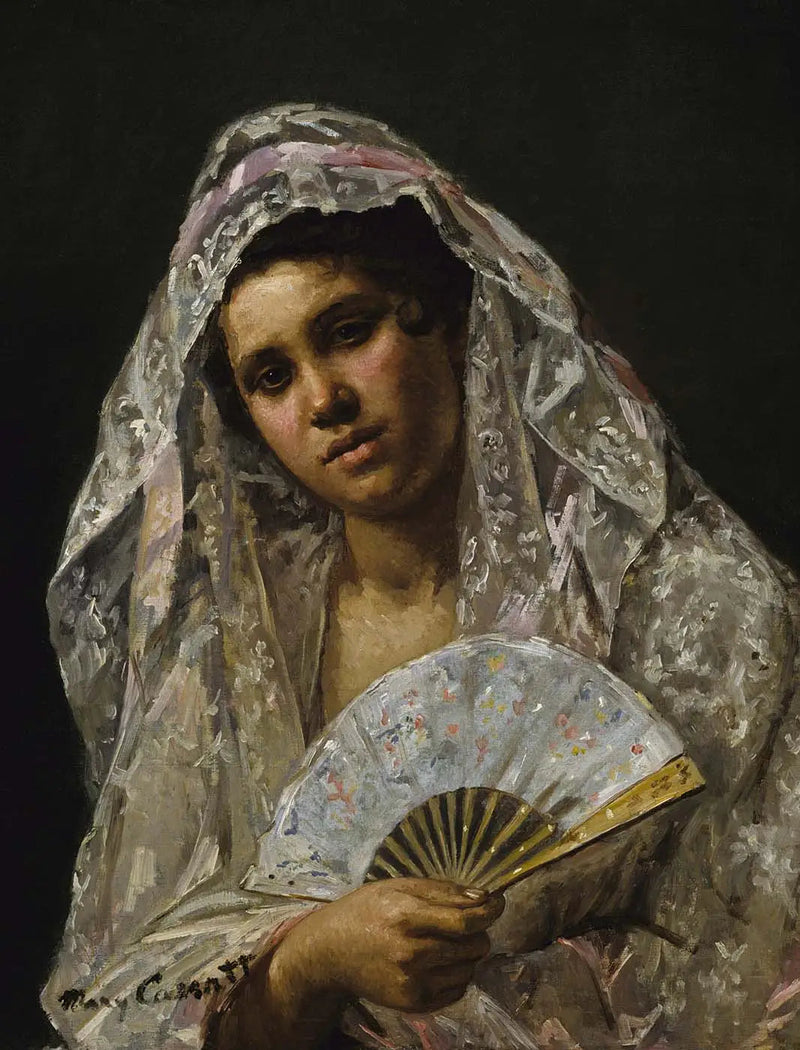 Bailarina española con un mantón de encaje - Mary Cassatt