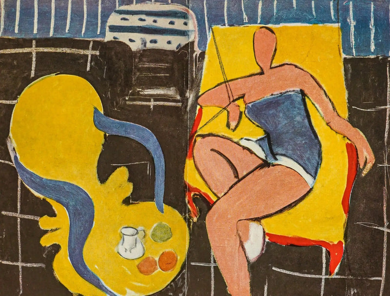 Bailarina, fondo negro, sillón rococó - Henri Matisse