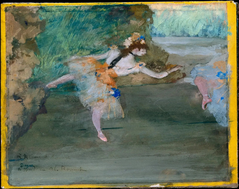 Bailarín en el escenario - Edgar Degas