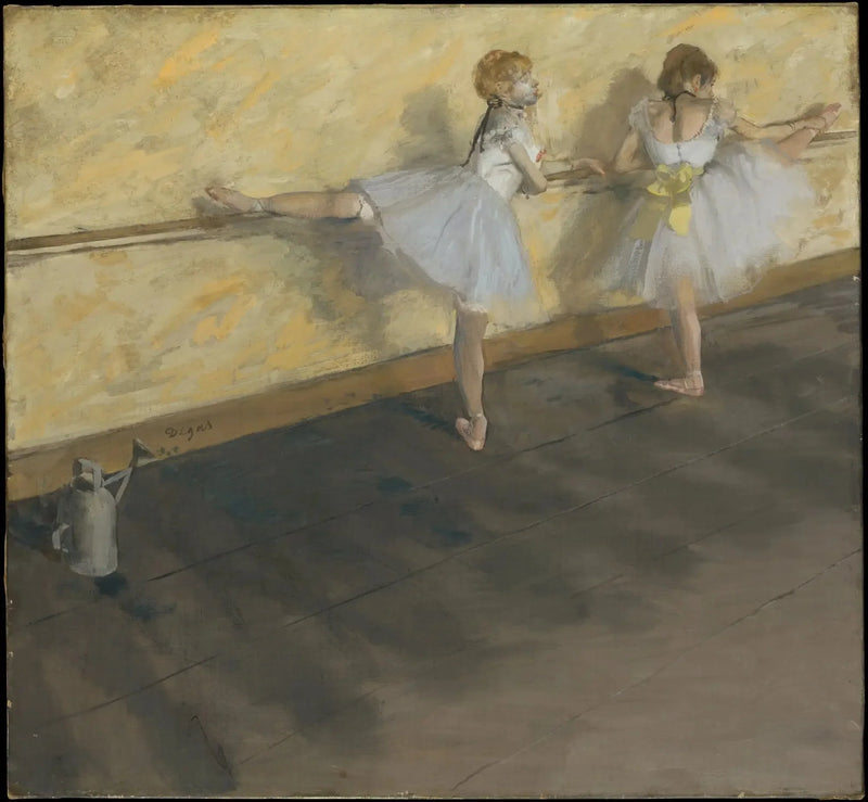 Bailarinas en la barra - Edgar Degas