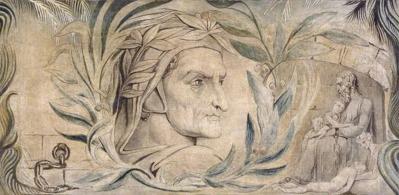 Dante Alighieri (vers 1265-1321) - William Blake image 1 reproduction de peinture à l’huile