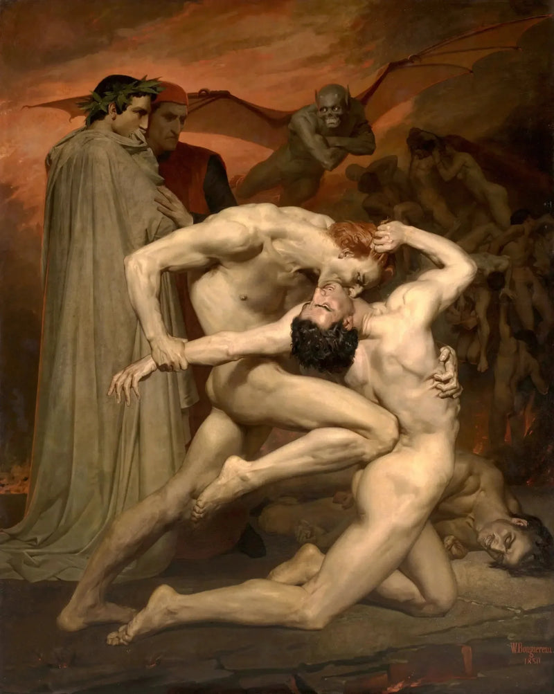 Dante y Virgilio en el Infierno - Bouguereau
