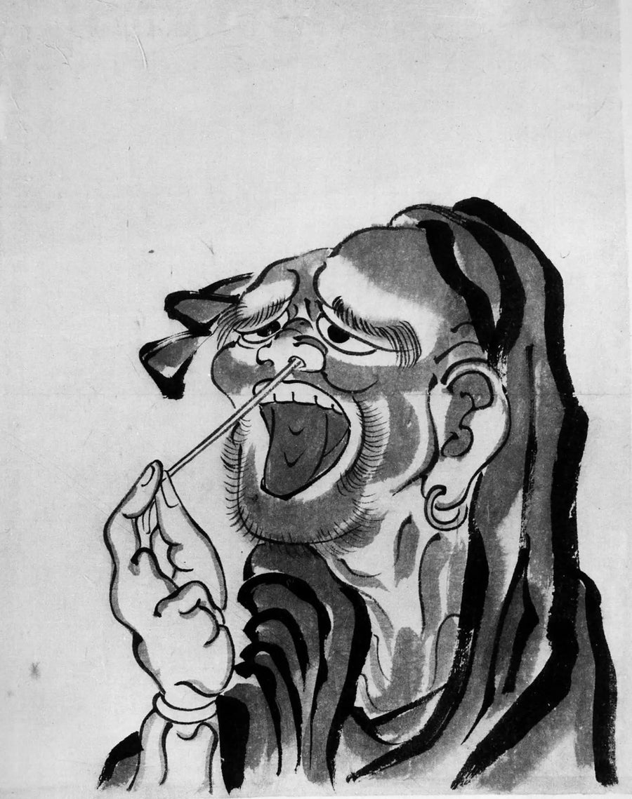 Daruma (santo budista) - Hokusai