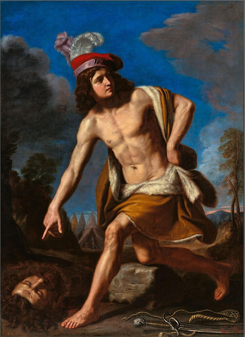 David con la cabeza de Goliat - Guercino