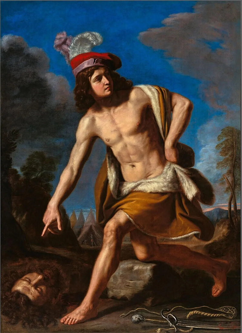David con la cabeza de Goliat - Guercino