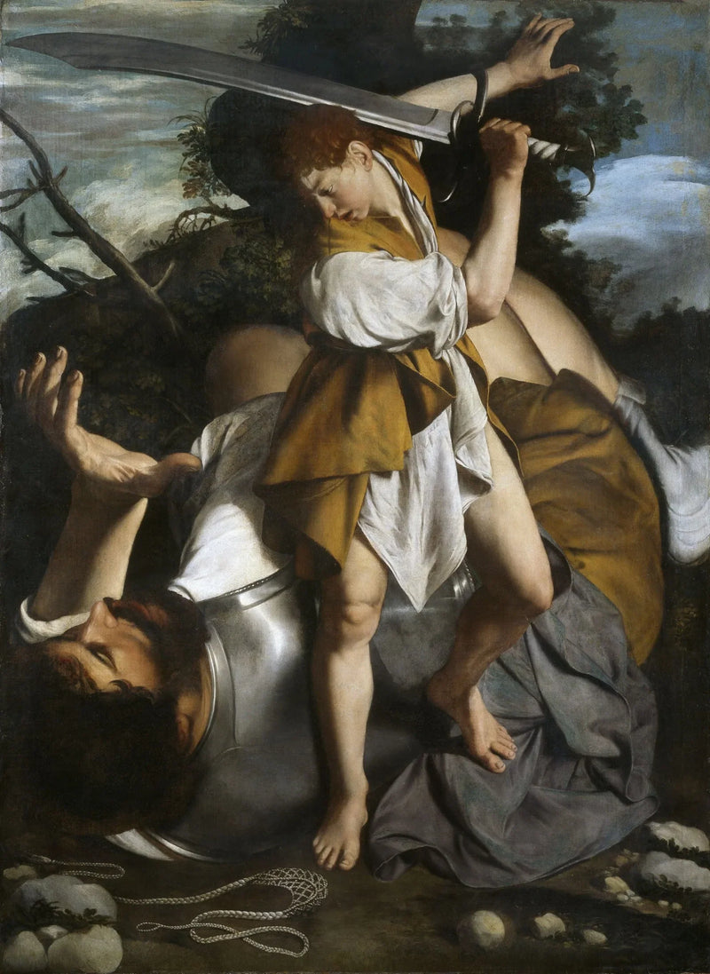 David y Goliat - Orazio Gentileschi