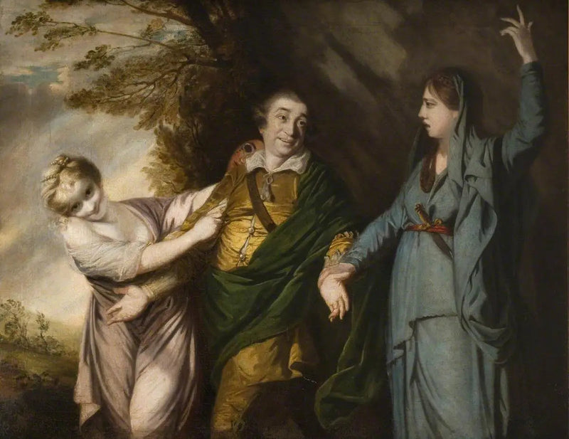 David Garrick entre tragedia y comedia - Joshua Reynolds