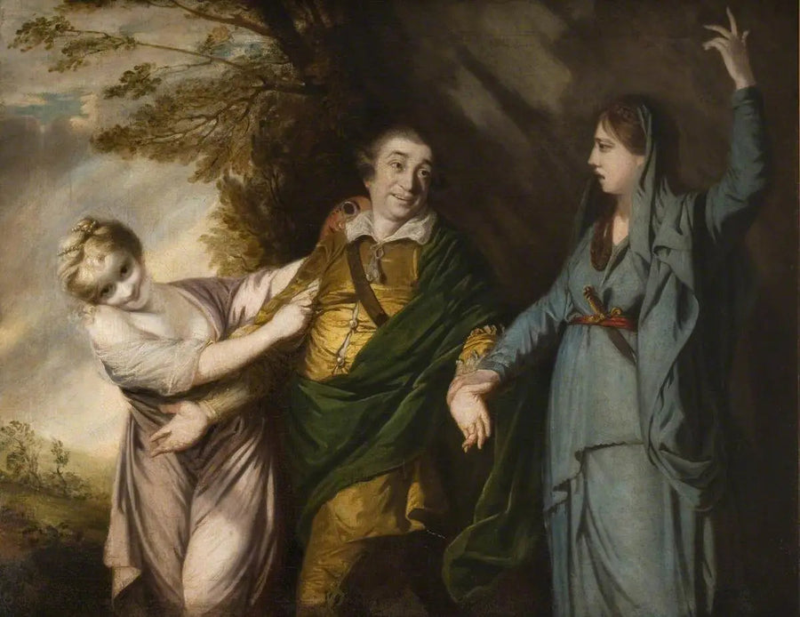 David Garrick entre tragedia y comedia - Joshua Reynolds