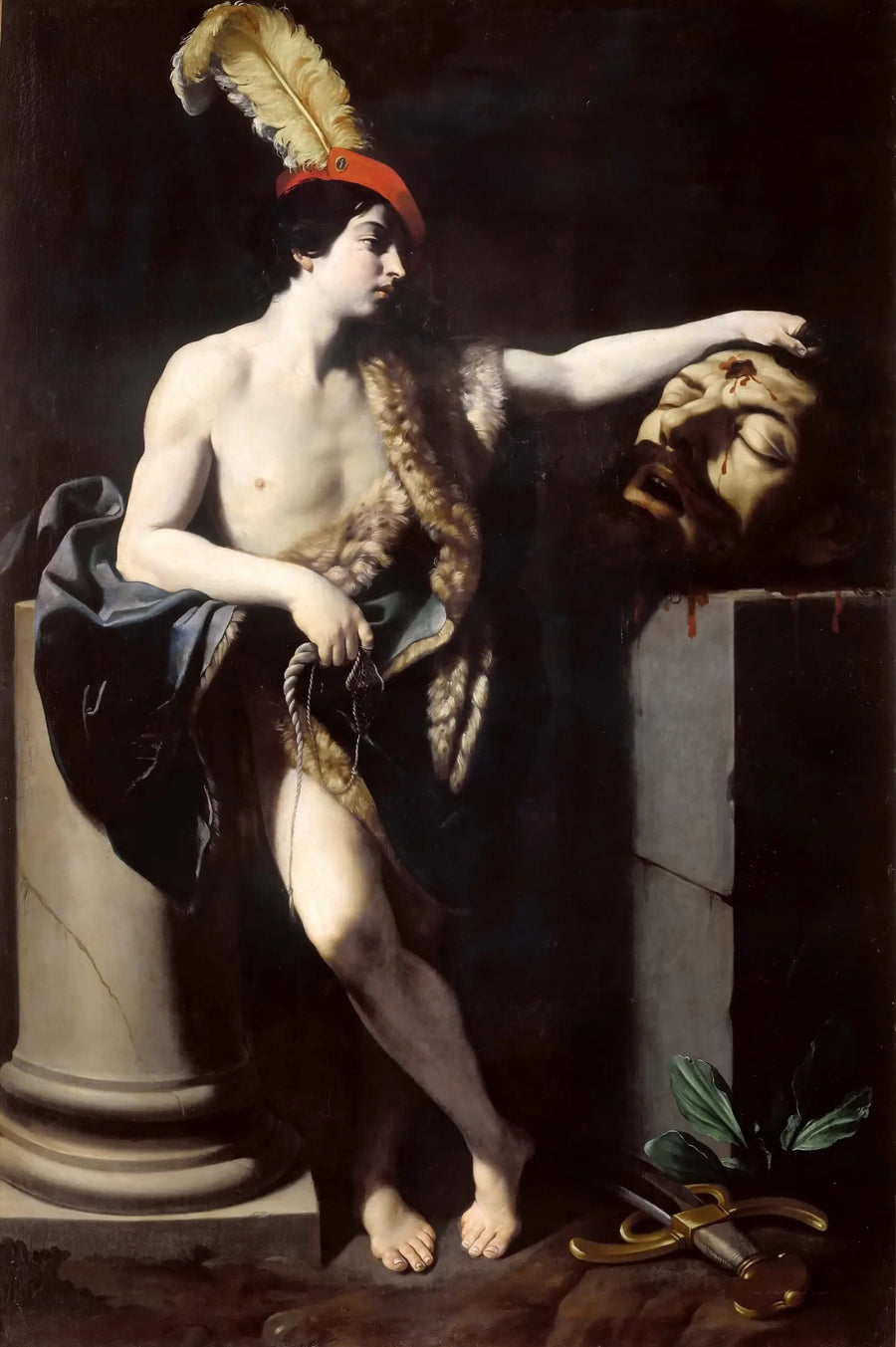 David vencedor de Goliat. - Guido Reni