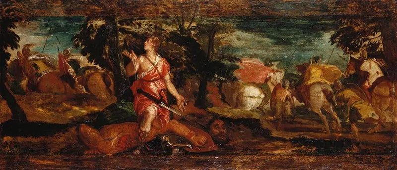 David Victorieux sobre Goliat - Paolo Véronèse