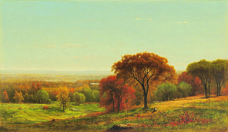 Al otro lado del valle del Hudson, en las estribaciones de los Catskills - George Inness