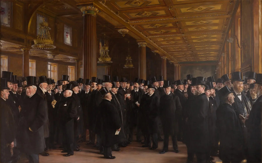 De la Bolsa de Copenhague - Peder Severin Krøyer