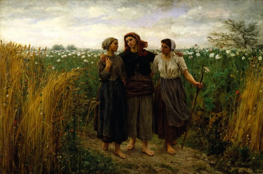 De regreso de los campos - Jules Breton
