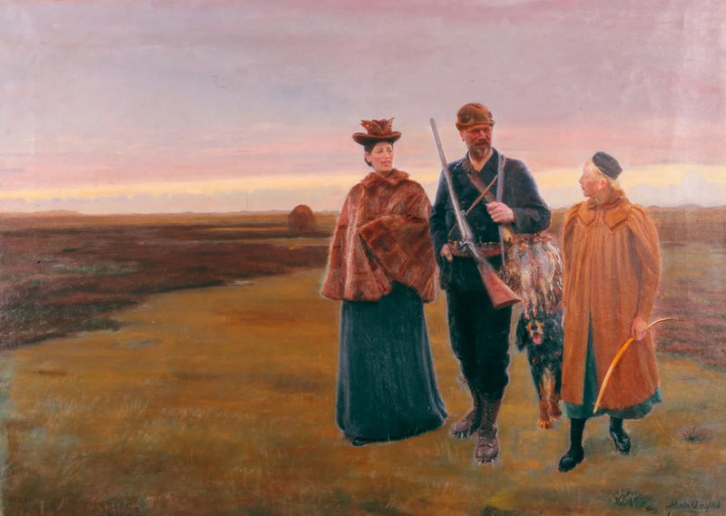 De regreso del rodaje. - Michael Peter Ancher
