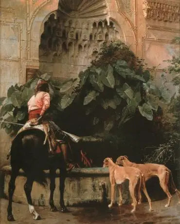 De retour de la chasse - Jean-Léon Gérôme image 1 reproduction artisanale de tableau