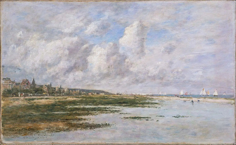 Deauville a marea baja - Eugène Boudin