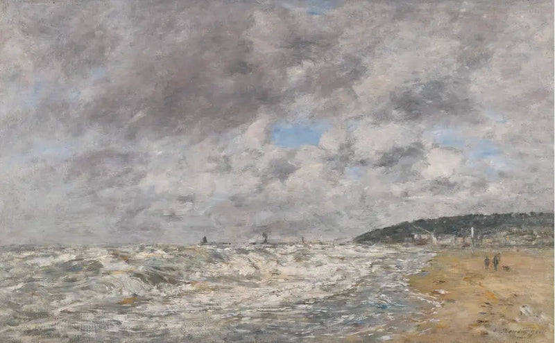 Deauville, la orilla en tiempo de tormenta - Eugène Boudin