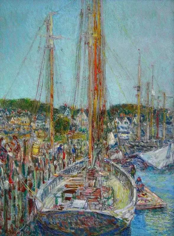 Muelle, Gloucester - Childe Hassam
