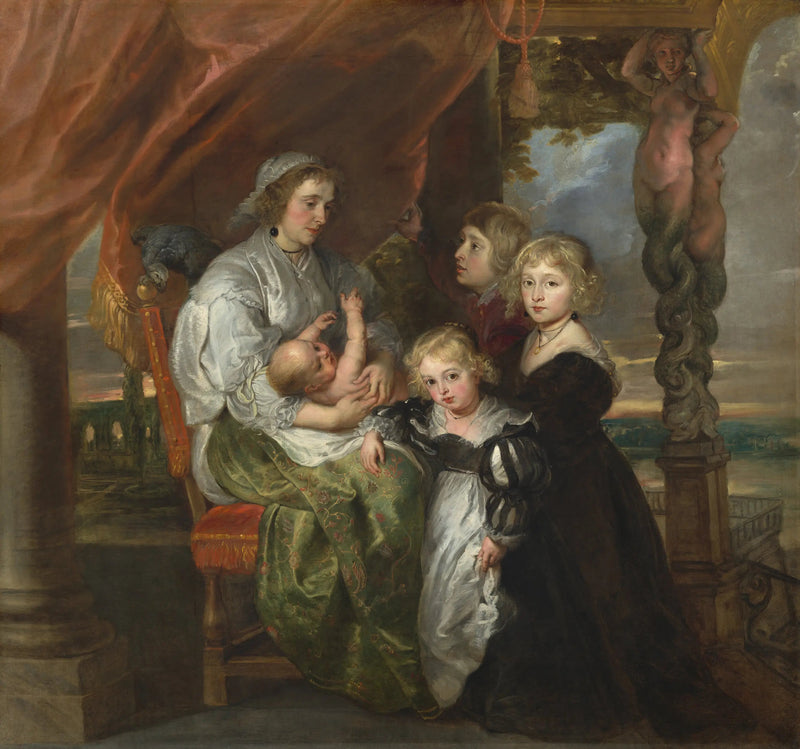 Deborah Kip, esposa de Sir Balthasar Gerbier, y sus hijos - Peter Paul Rubens